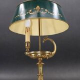 Bronze Gilt Bouillotte Lamp in Directoire Style "Lucien Gau"