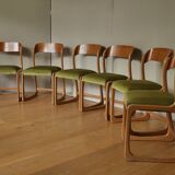 6 chairs slebaumann of the years 60