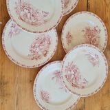 Serving of 6 plates in iron earth