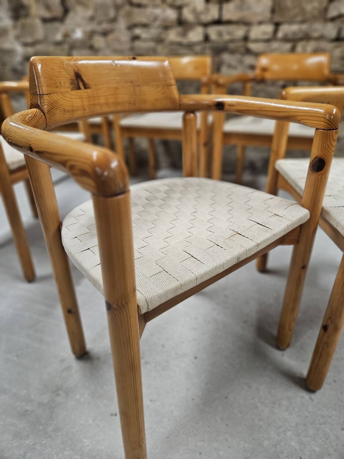 Lot of 6 Rainer Daumiller armchairs