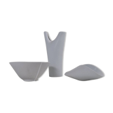 Mid-Century Modern Vase and Bowls Gustavsberg, Sweden, 1950s
