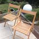 Pair of folding chairs Scandinavian style 70s