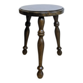 Old turned oak tripod stool