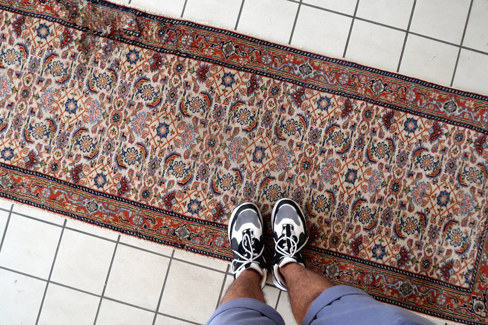 Tapis Vintage Fait Main Mahal du Moyen-Orient – 79 x 301 cm - 1C1005