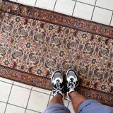 Tapis Vintage Fait Main Mahal du Moyen-Orient – 79 x 301 cm - 1C1005