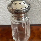 Crystal sugar sprinkler in solid silver