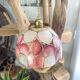 Mother-of-pearl and vintage brass pendant lamp