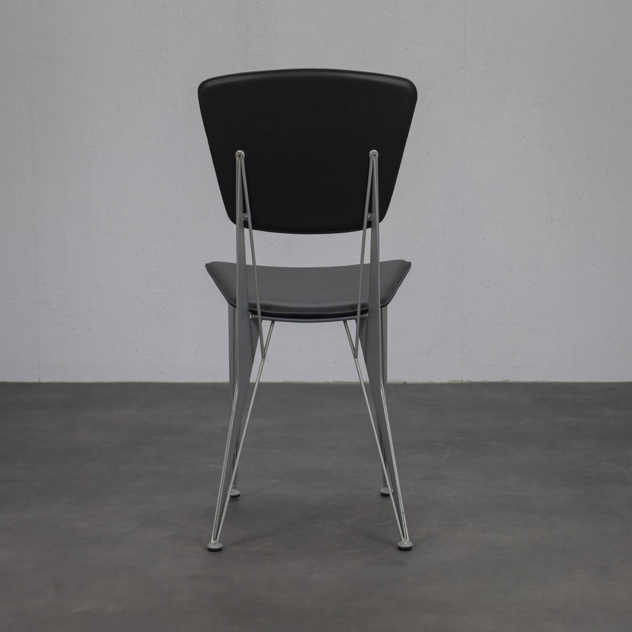 Set of 4 T38 dining chairs by Studio Archirivolto for Fasem, Italy, 1980s
