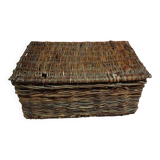 Coffre en bois tressé