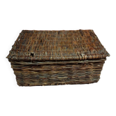 Coffre en bois tressé
