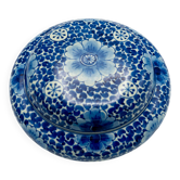 Delft Vide-Poche, Blue and White Hand-Painted Ceramic Box, 1953
