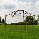 Gloriette, arbour, wrought iron pergola