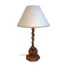 1940's tablelamp with handcarved bearcub