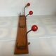Old wood metal coat rack