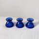 Blue shells Arcoroc France of the 70s French manufacture Height: 5 cm Diameter: 5.5 cm