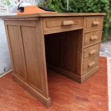 Solid oak desk counter