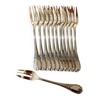 Christofle Marly 12 cake forks new condition
