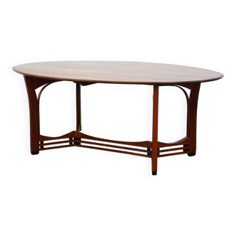 Table à manger ovale pour 6 personnes de Schuitema, design Jugendstil/Art Nouveau