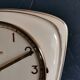 Vintage ceramic clock silent wall clock "Kieninger golden cream"