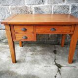Old solid wood desk