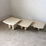Travertine pull out tables