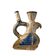 Vase sculpture zoomorphe "oiseau incas n°3225" en grès, 1950