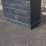 Commode patinée noire