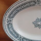 Iron Earth Oval Dish. Saint-Amand and Hamage