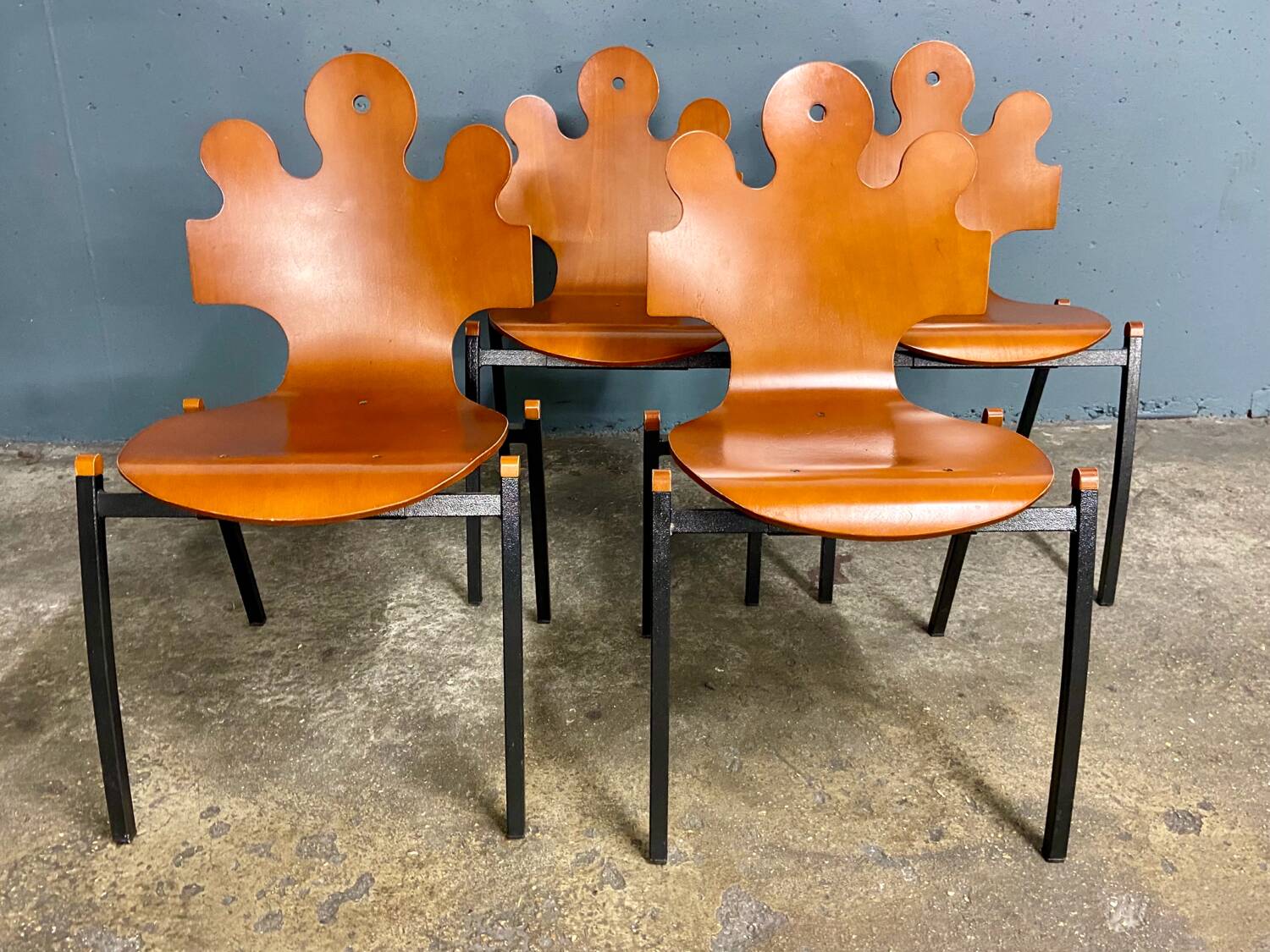 4 chaises "Puzzle", design by Essaime, France 1995