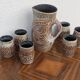 Vintage Accolay ceramic orangeade set, 1960s
