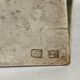 Art Nouveau silver-plated napkin holder with hallmark + case