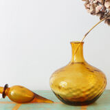 Ochre empolished decanter