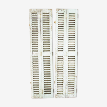 Pair of shutters louvered