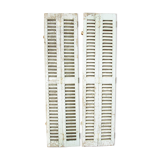 Pair of shutters louvered