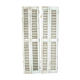 Pair of shutters louvered