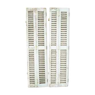Pair of shutters louvered