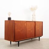 Buffet en teck, design danois, années 60, designer : EW Bach