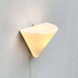 Wall lamp in glass from the Postmodern T+L Royal Typ L 133 series by Keuco, 1980s.