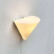 Wall lamp in glass from the Postmodern T+L Royal Typ L 133 series by Keuco, 1980s.