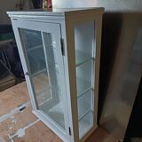 Display cabinet / Silver cabinet with 1 door from the 1950s.