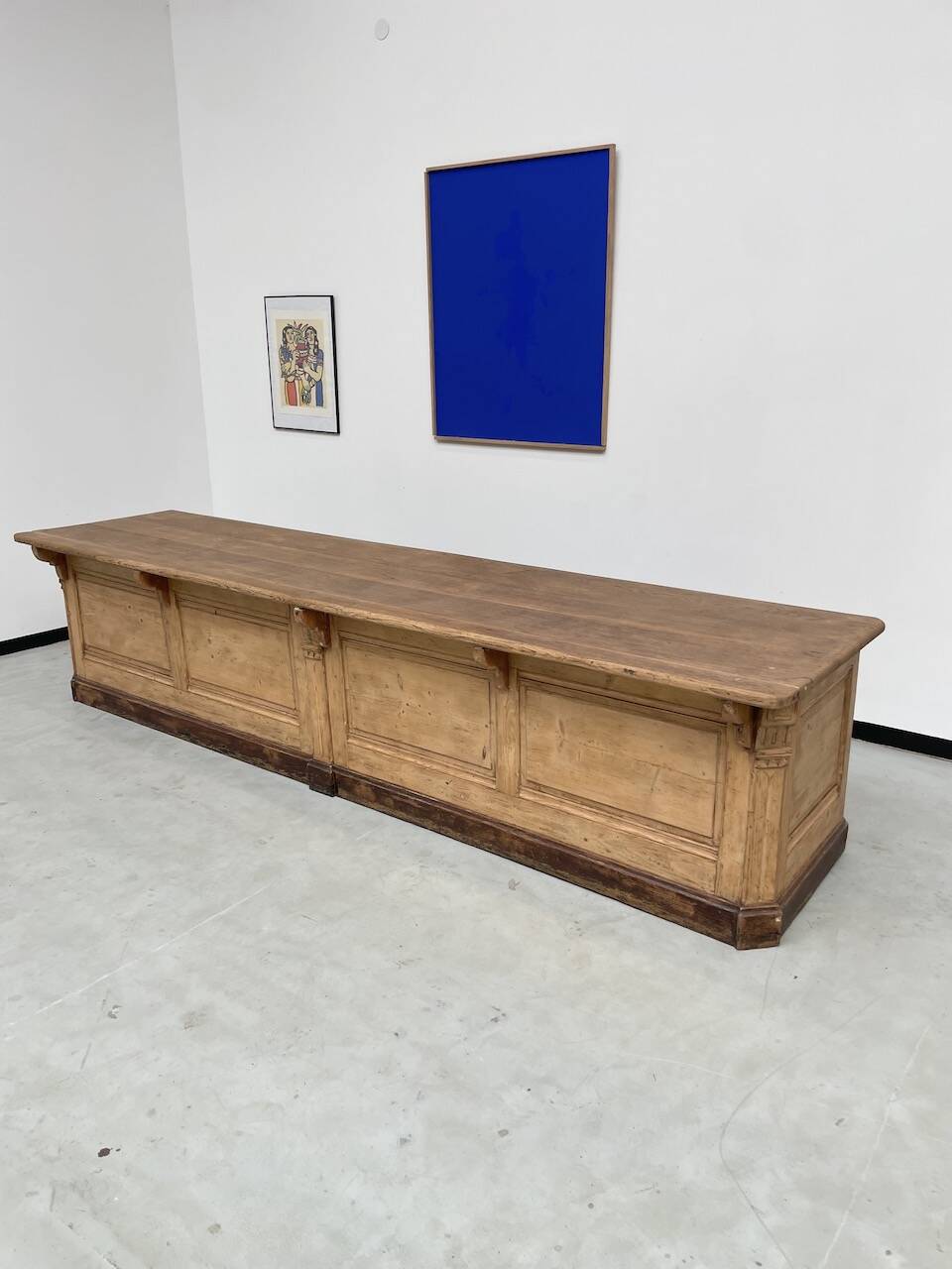 XXL oak and pine counter 350cm