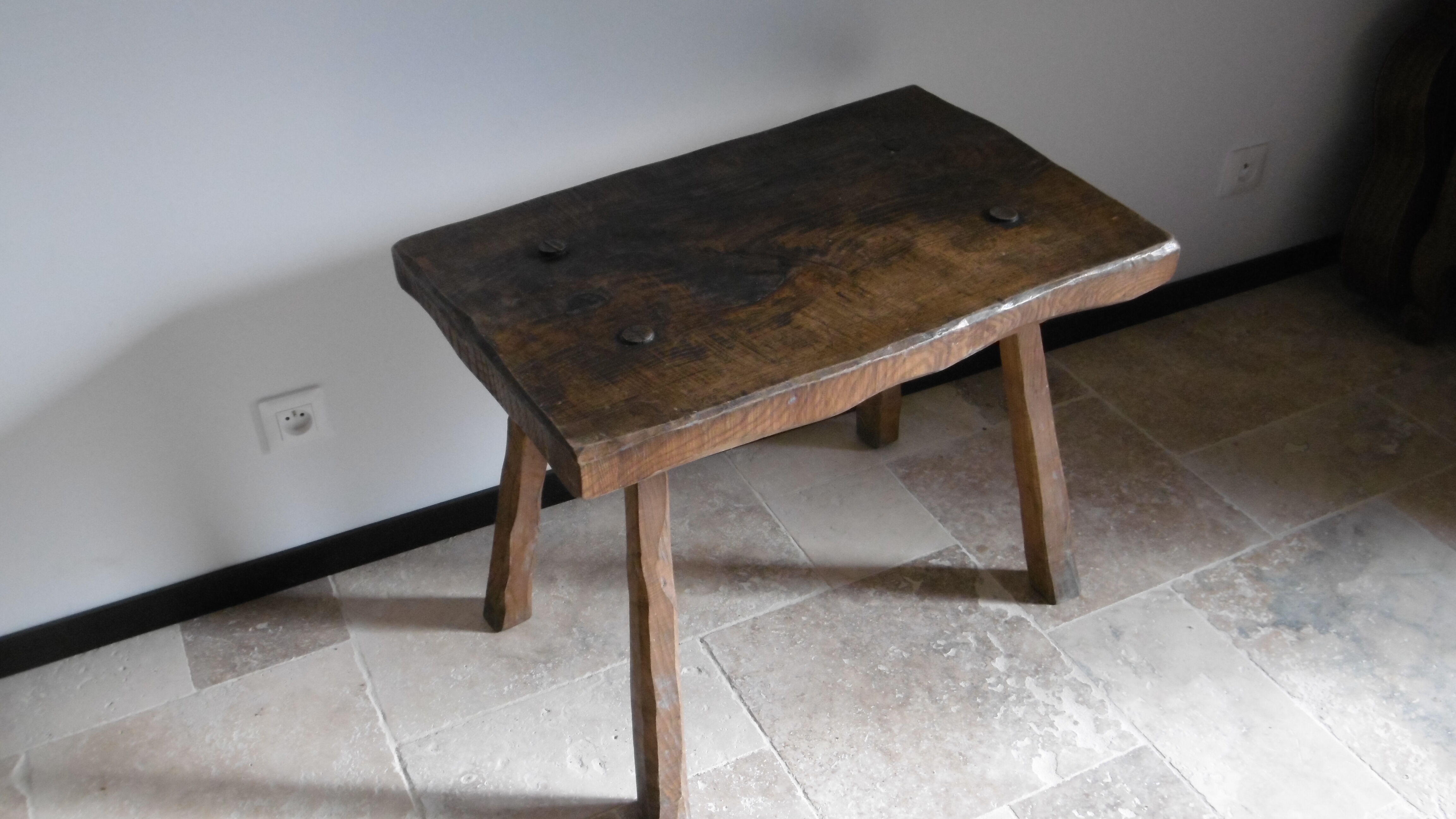 Elm wood rustic coffee table