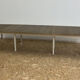 Extendable wooden dining table, white legs, 16/18 covers