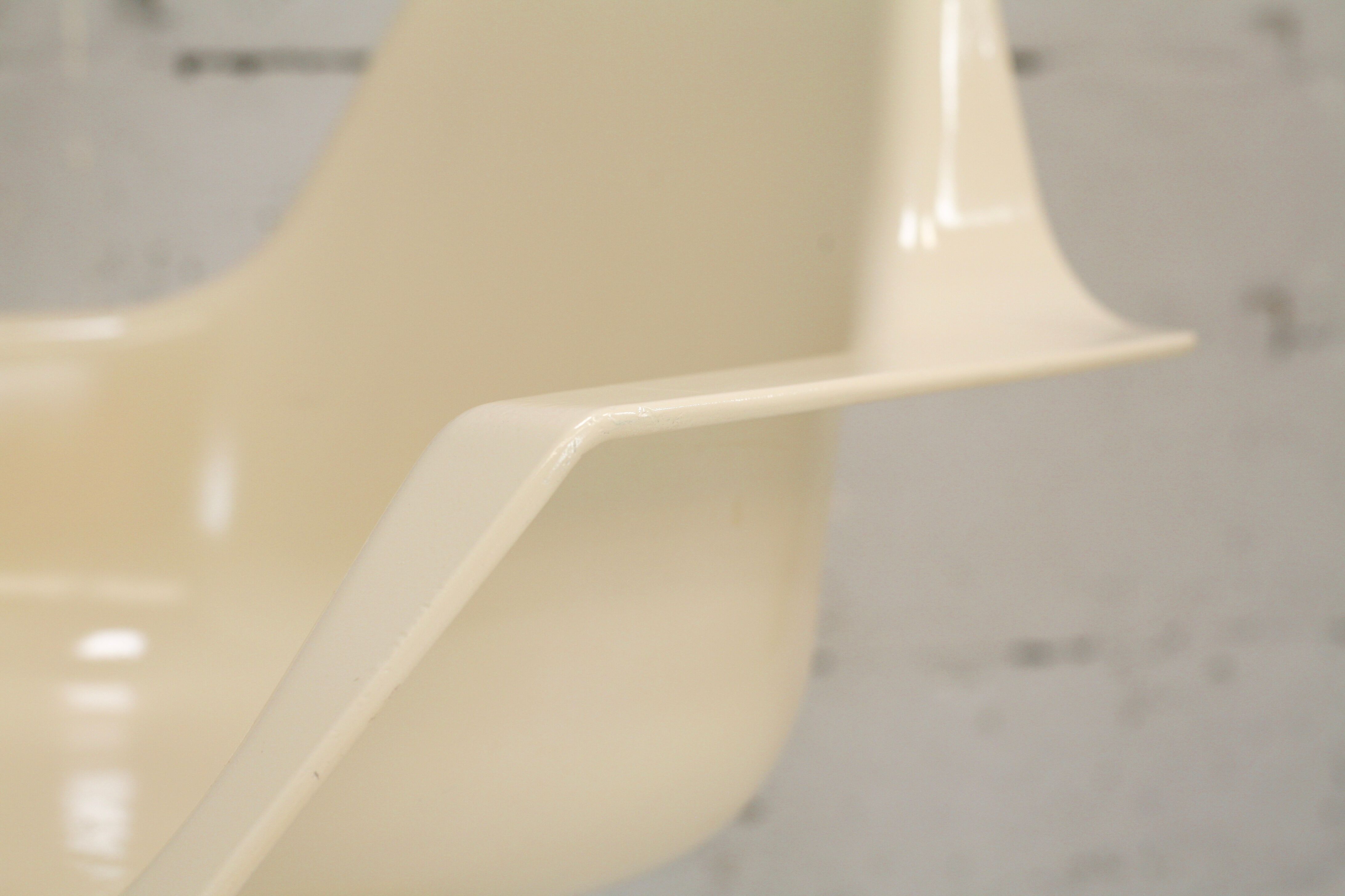 Armchair by Orlowski, resin, France, cira 1970, Stamp.