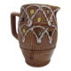 Pitcher "barrel" glazed terracotta