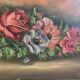 HST, still life with roses and anemone signed and dated 1930