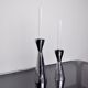 Pair of Swan candlesticks by Matthew Hilton, England, 1980