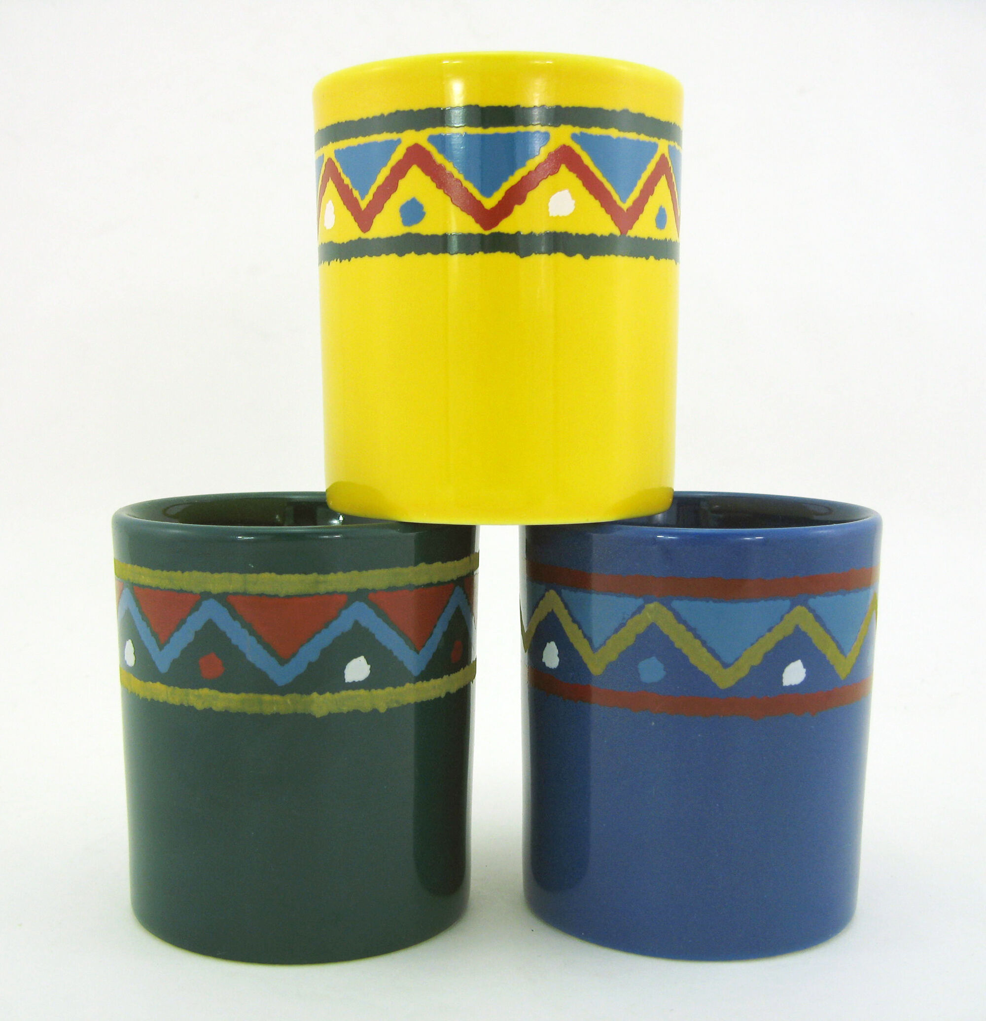 Set of 3 ceramic mugs Staffordshire Tableware