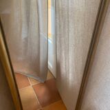 Large and old wooden mirror