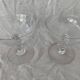 Pair of old crystal champagne glasses